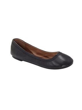 Lucky Brand Emmie Black Leather Ballet Flats Size 7